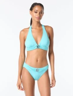 MICHAEL Michael Kors Halter Bikini Top - Hardware Solids 23 MICHAEL Michael Kors Halter Bikini Top - Hardware Solids -BCBGMAXAZRIA Shop mm7m275 440 1