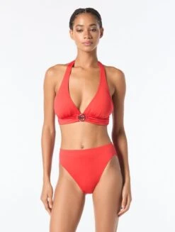 MICHAEL Michael Kors Halter Bikini Top - Hardware Solids 27 MICHAEL Michael Kors Halter Bikini Top - Hardware Solids -BCBGMAXAZRIA Shop mm7m275 662 alt02 1 1