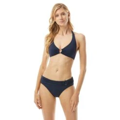 MICHAEL Michael Kors Logo Ring Halter Bikini Top - Iconic Solids -BCBGMAXAZRIA Shop mm7m398 412 4befb87b 43c4 46b9 8438 f3a2c1f40d57