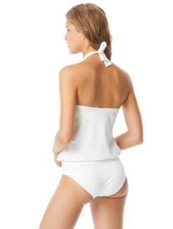 MICHAEL Michael Kors Logo Ring Blouson Tankini Top - Iconic Solids 27 MICHAEL Michael Kors Logo Ring Blouson Tankini Top - Iconic Solids -BCBGMAXAZRIA Shop mm7m523 100 alt01 r 3