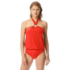 MICHAEL Michael Kors Logo Ring Blouson Tankini Top - Iconic Solids 20 MICHAEL Michael Kors Logo Ring Blouson Tankini Top - Iconic Solids -BCBGMAXAZRIA Shop mm7m523 607