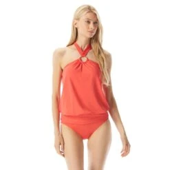 MICHAEL Michael Kors Logo Ring Blouson Tankini Top - Iconic Solids 22 MICHAEL Michael Kors Logo Ring Blouson Tankini Top - Iconic Solids -BCBGMAXAZRIA Shop mm7m523 609