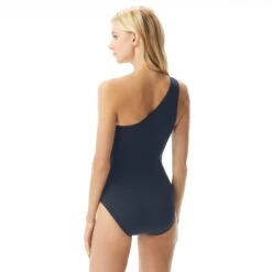 MICHAEL Michael Kors One Shoulder Underwire One Piece Swimsuit - Hardware Solids -BCBGMAXAZRIA Shop mm7m524 412 alt01 4004ab37 d202 4f06 8d79 01b0c950c7d0