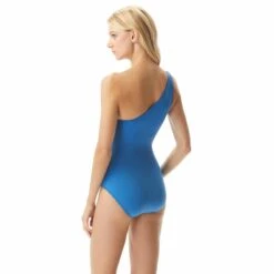 MICHAEL Michael Kors One Shoulder Underwire One Piece Swimsuit - Hardware Solids -BCBGMAXAZRIA Shop mm7m524 466 alt01 5769046f 36ec 4651 904c a343f7b7fd73