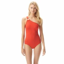 MICHAEL Michael Kors One Shoulder Underwire One Piece Swimsuit - Hardware Solids -BCBGMAXAZRIA Shop mm7m524 825 8b6f39eb 8259 4f83 8aef 992c0968b756