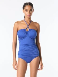 MICHAEL Michael Kors Shirred Halter Tankini Top - Solids 20 MICHAEL Michael Kors Shirred Halter Tankini Top - Solids -BCBGMAXAZRIA Shop mm7m760 474 alt02 7c139ae6 7d73 4763 a73b 6403e5d8765a