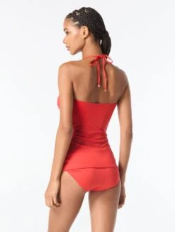 MICHAEL Michael Kors Shirred Halter Tankini Top - Solids 23 MICHAEL Michael Kors Shirred Halter Tankini Top - Solids -BCBGMAXAZRIA Shop mm7m760 662 alt01