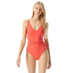 MICHAEL Michael Kors Sash Logo Trim One Piece Swimsuit - Iconic Solids -BCBGMAXAZRIA Shop mm7m943 609 29ee30e4 dd46 4d8c a776 73d0d5e2befb