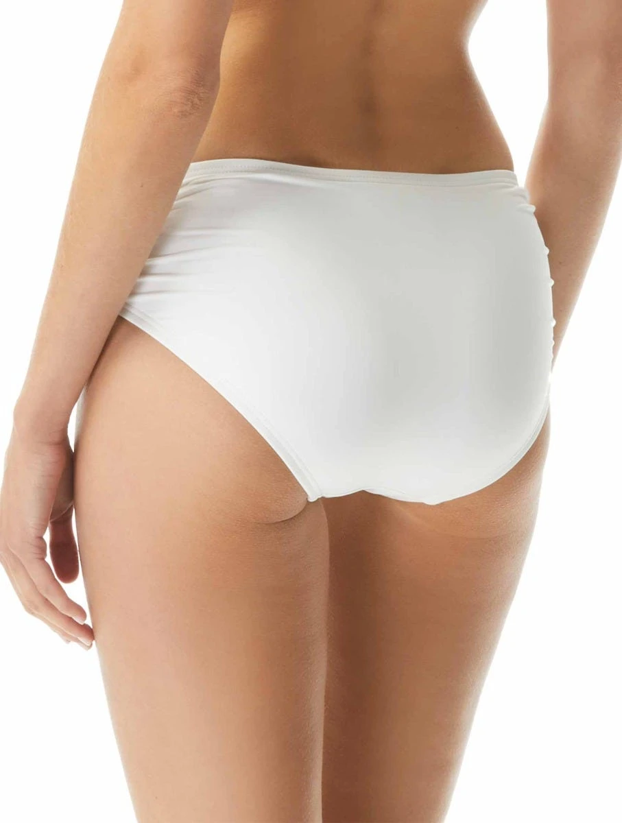 MICHAEL Michael Kors Shirred Bikini Bottom - Iconic Solids 4 MICHAEL Michael Kors Shirred Bikini Bottom - Iconic Solids - Image 4