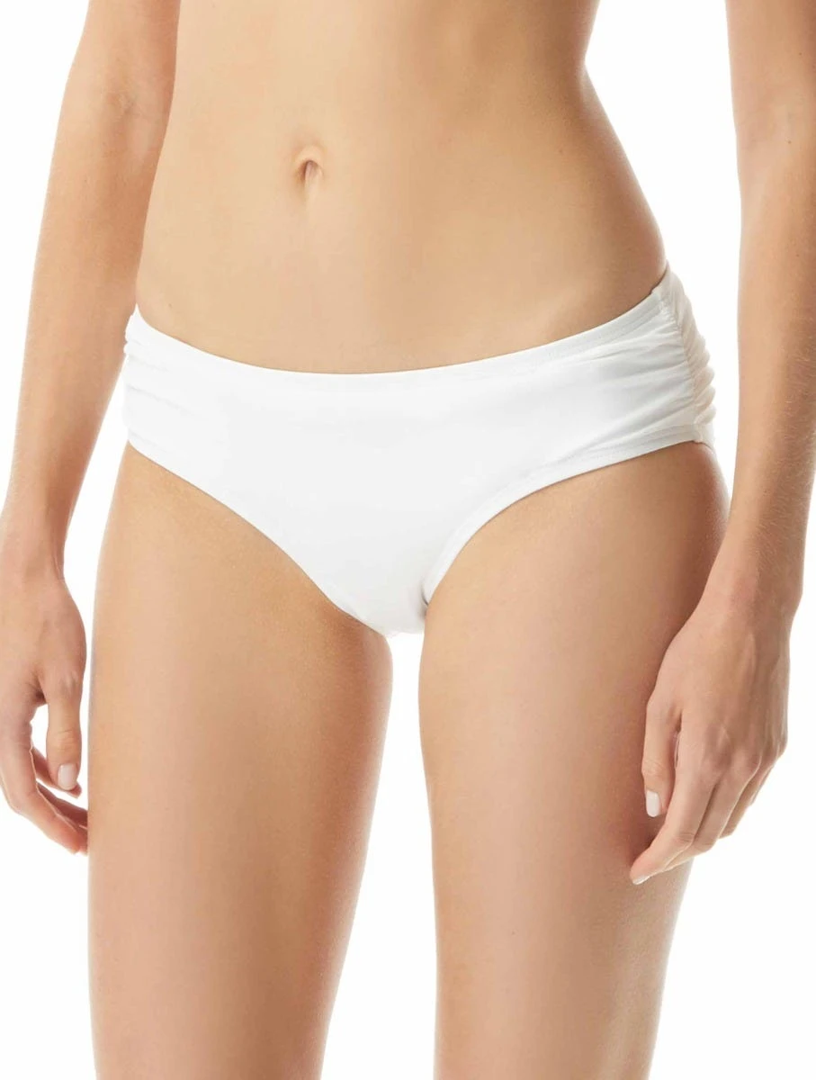 MICHAEL Michael Kors Shirred Bikini Bottom - Iconic Solids 3 MICHAEL Michael Kors Shirred Bikini Bottom - Iconic Solids - Image 3