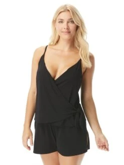 Coco Contours Chroma Bra Sized Swim Romper - Heritage