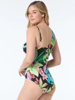 Shapemaker One Shoulder One Piece Swimsuit - Tropic Haven 7 Shapemaker One Shoulder One Piece Swimsuit - Tropic Haven -BCBGMAXAZRIA Shop ts01002 004 alt03 1