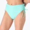 Coco Reef Inspire Shirred High Waist Bikini Bottom - Rib Solids