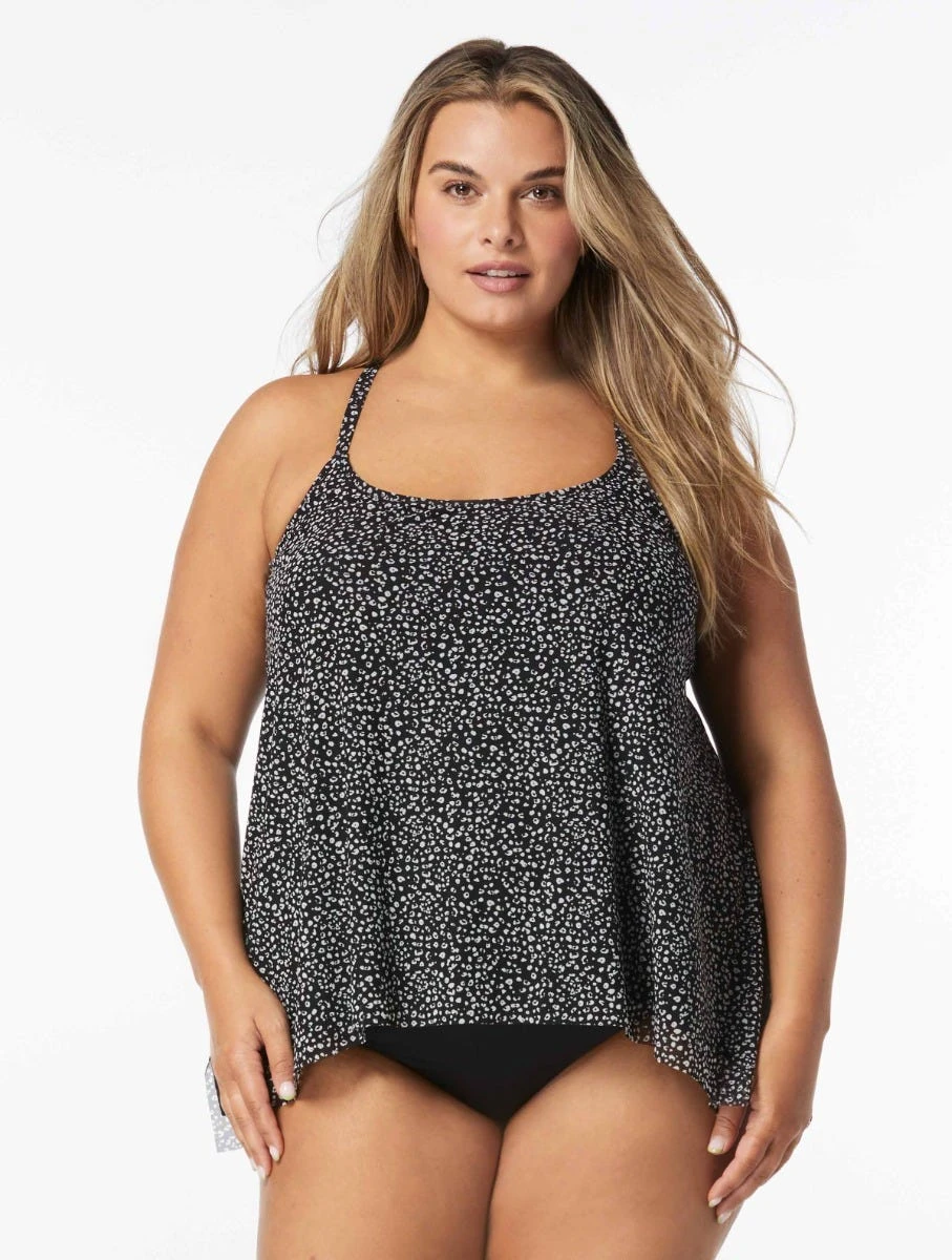 Coco Reef Current Bra Sized Mesh Layer Underwire Tankini Top - Island Cheetah 3 Coco Reef Current Bra Sized Mesh Layer Underwire Tankini Top - Island Cheetah - Image 3