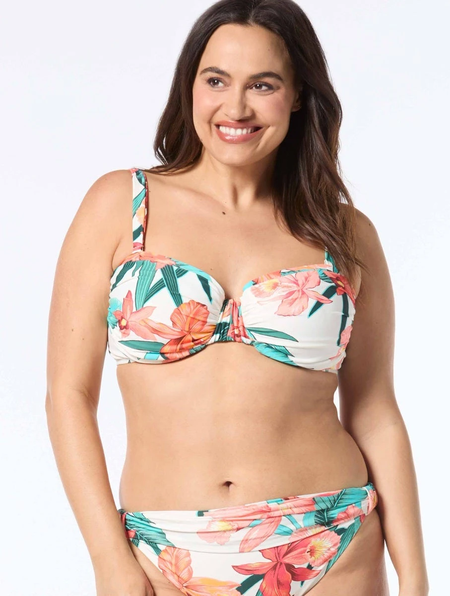 Coco Reef Stunner Bra Sized Underwire Bandeau Bikini Top - Island Flora 5 Coco Reef Stunner Bra Sized Underwire Bandeau Bikini Top - Island Flora - Image 5