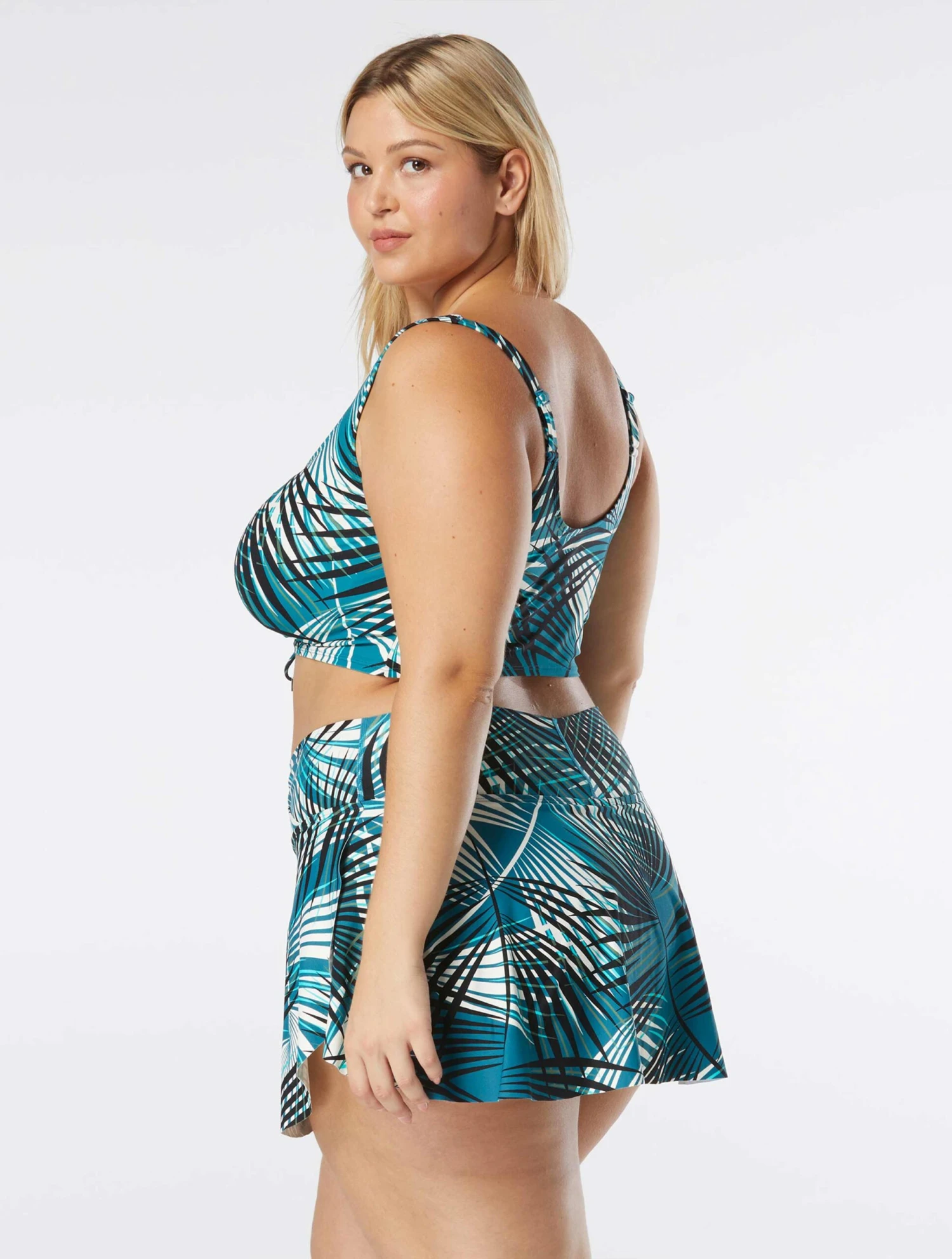 Coco Reef Elevate Bra Sized Shirred Underwire Bikini Top - Endless Summer Palm 5 Coco Reef Elevate Bra Sized Shirred Underwire Bikini Top - Endless Summer Palm - Image 5