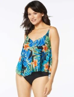 Coco Reef Captivate Bra Sized Underwire Tankini Top - Paradise Garden -BCBGMAXAZRIA Shop u8a501 004 alt02 1