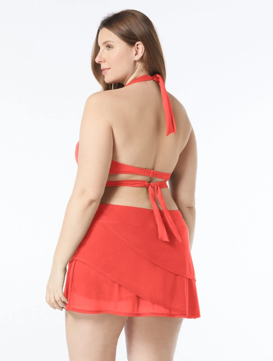 Coco Reef Starlet Halter Bra Sized Wrap Underwire Bikini Top - Solids 4 Coco Reef Starlet Halter Bra Sized Wrap Underwire Bikini Top - Solids - Image 4