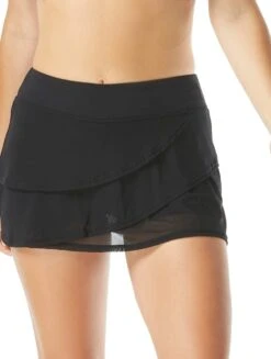 Coco Reef Sway Mesh Layer Swim Skort - Classic Solids
