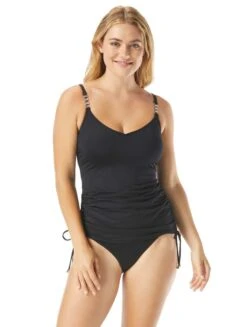 Coco Reef Marvel Bra Sized Shirred Side Underwire Tankini Top - Classic Solids -BCBGMAXAZRIA Shop u95469 006 r 13 f9e1bb8b 5875 45f9 a4ae c889af763343