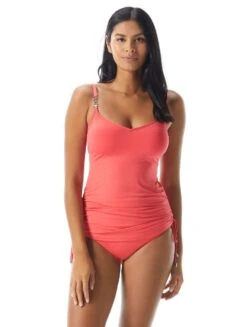 Coco Reef Marvel Bra Sized Shirred Side Underwire Tankini Top - Classic Solids -BCBGMAXAZRIA Shop u95469 816 r 14 6068c75e bcac 4df9 b5d8 cd7d88115cdf
